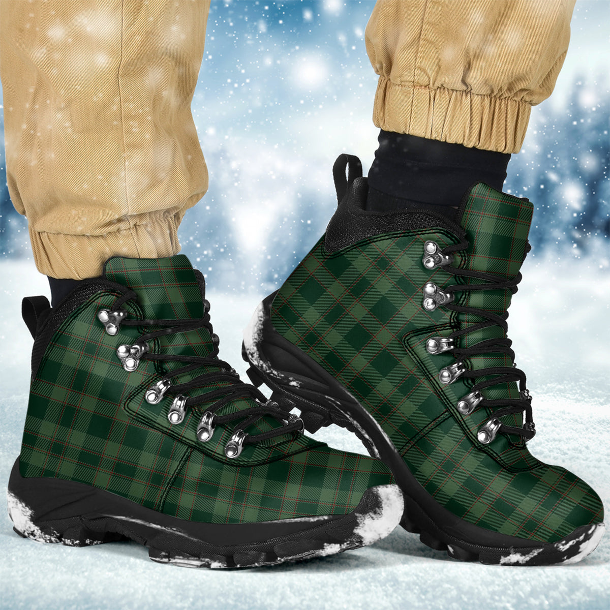 Donachie of Brockloch Hunting Tartan Alpine Boots - Tartanvibesclothing