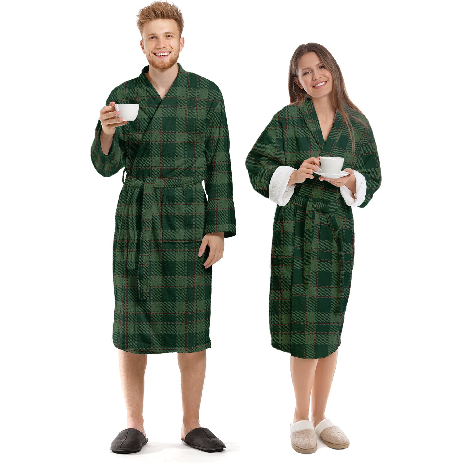 Donachie of Brockloch Hunting Tartan Bathrobe Unisex S - Tartan Vibes Clothing