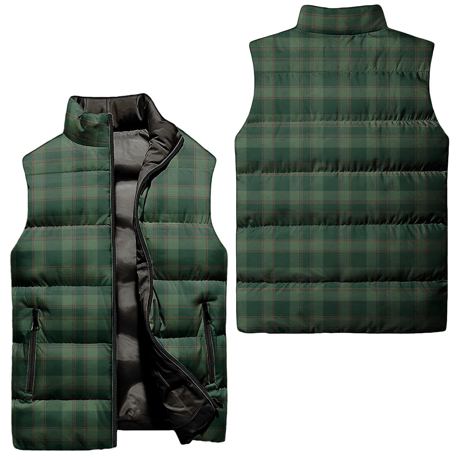 Donachie of Brockloch Hunting Tartan Sleeveless Puffer Jacket Unisex - Tartanvibesclothing