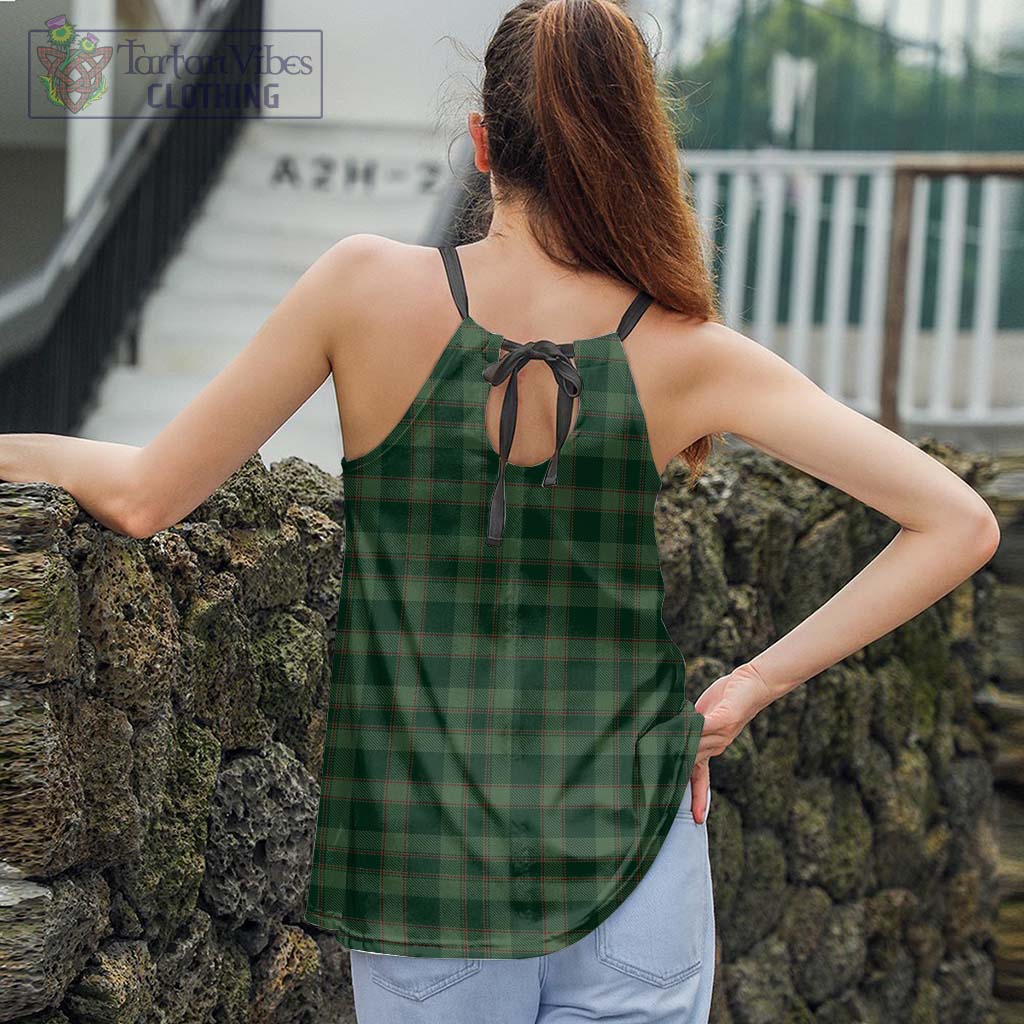 Tartan Vibes Clothing Donachie of Brockloch Hunting Tartan Loose Halter Neck Camisole