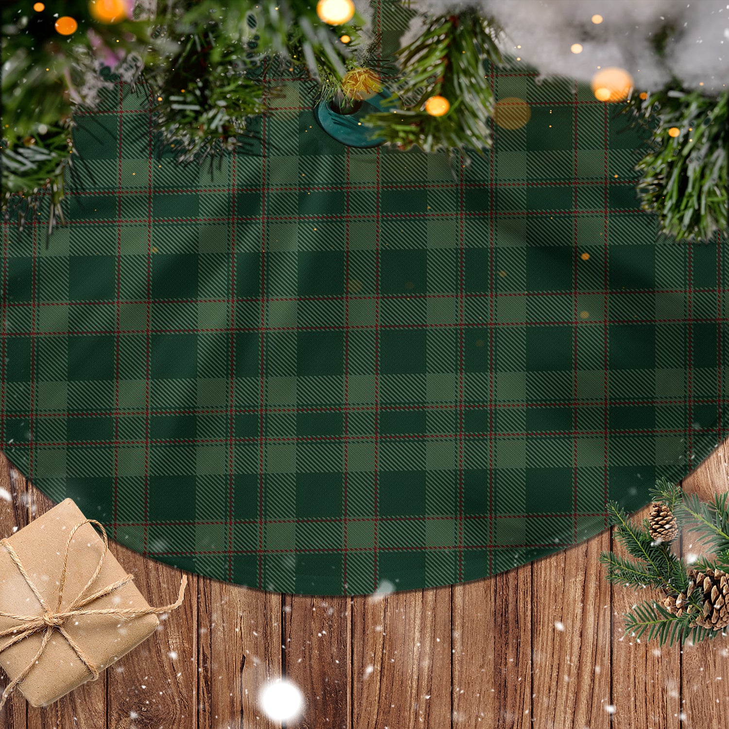 Donachie of Brockloch Hunting Tartan Christmas Tree Skirt - Tartanvibesclothing