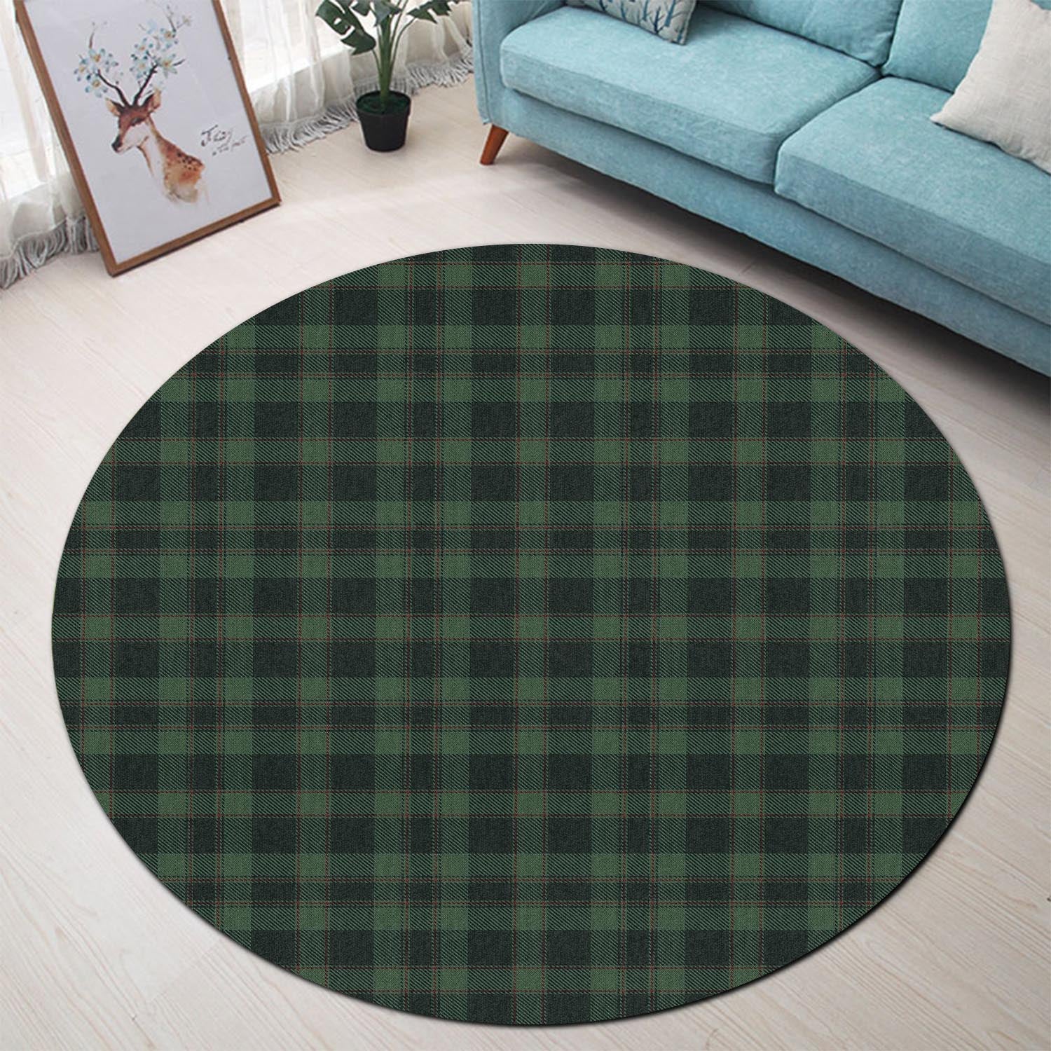 Donachie of Brockloch Hunting Tartan Round Rug - Tartanvibesclothing