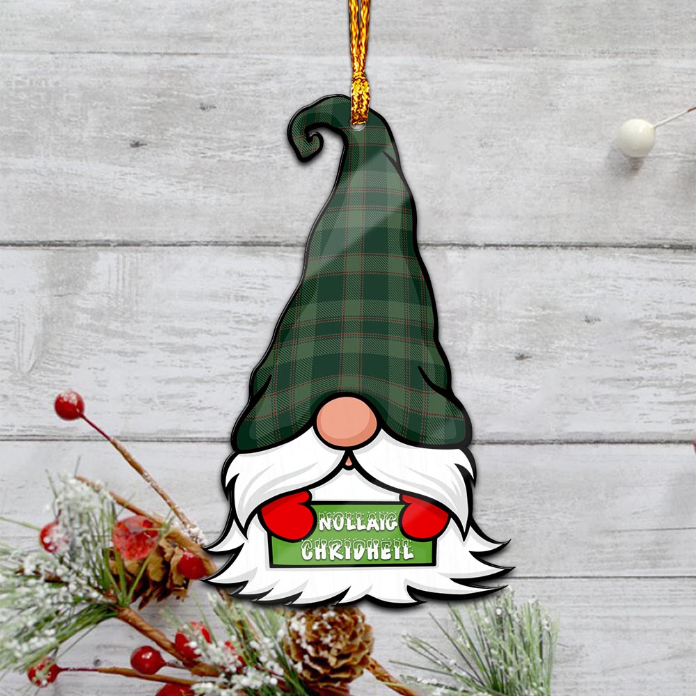 Donachie of Brockloch Hunting Gnome Christmas Ornament with His Tartan Christmas Hat - Tartanvibesclothing