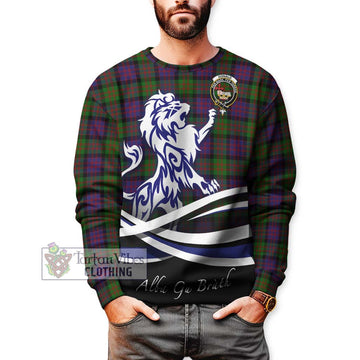 Donald Tartan Sweatshirt with Alba Gu Brath Regal Lion Emblem