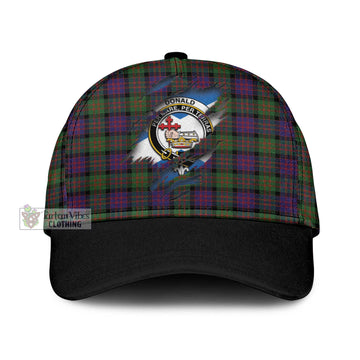 Donald Tartan Classic Cap with Family Crest In Me Style