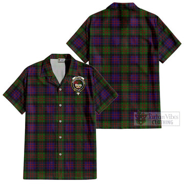 Donald Tartan Cotton Hawaiian Shirt with Family Crest