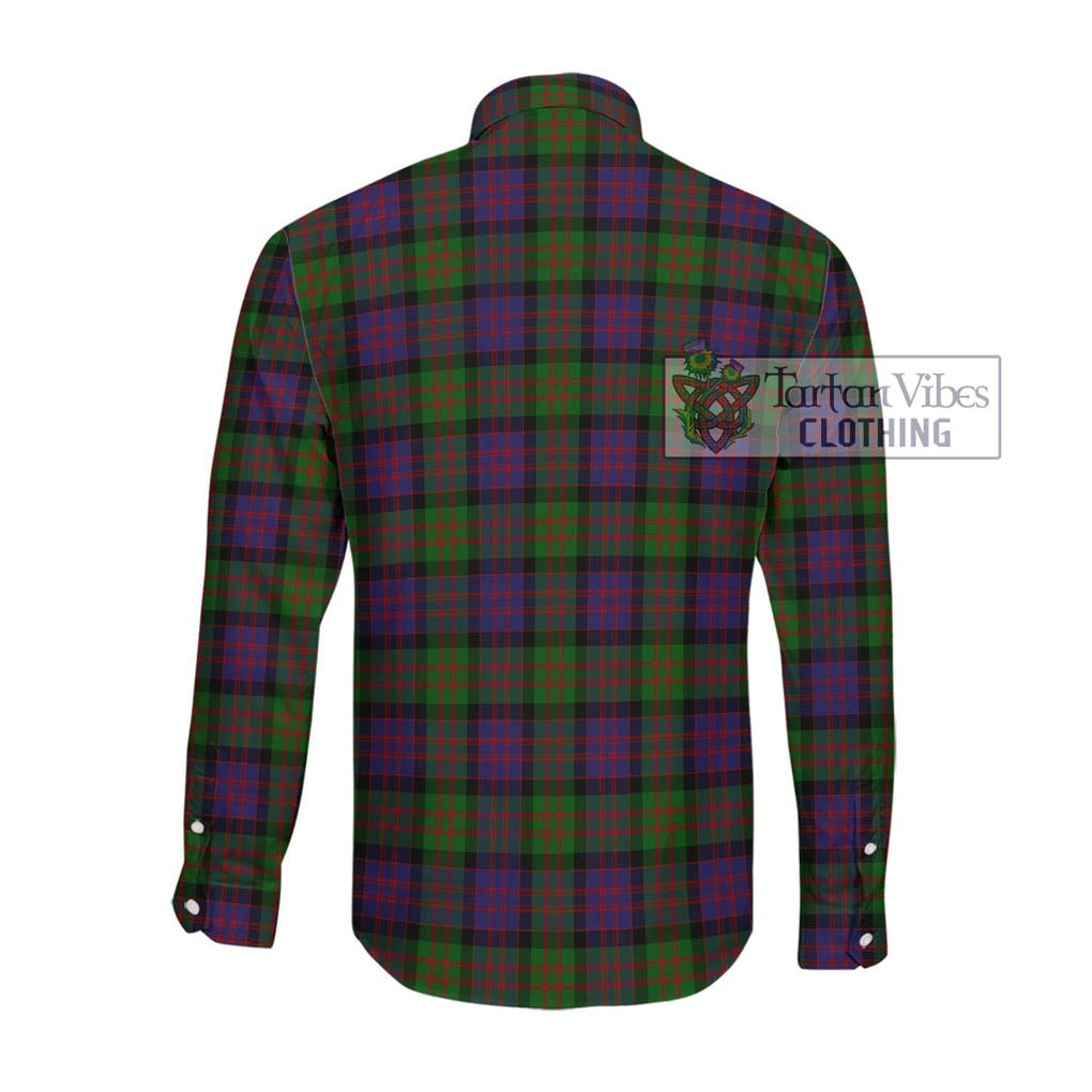 Donald Tartan Long Sleeve Button Shirt with Family Crest DNA In Me Style - Tartanvibesclothing Shop