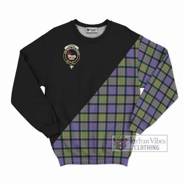 Donald Ancient Tartan Sweatshirt with Family Crest and Military Logo Style