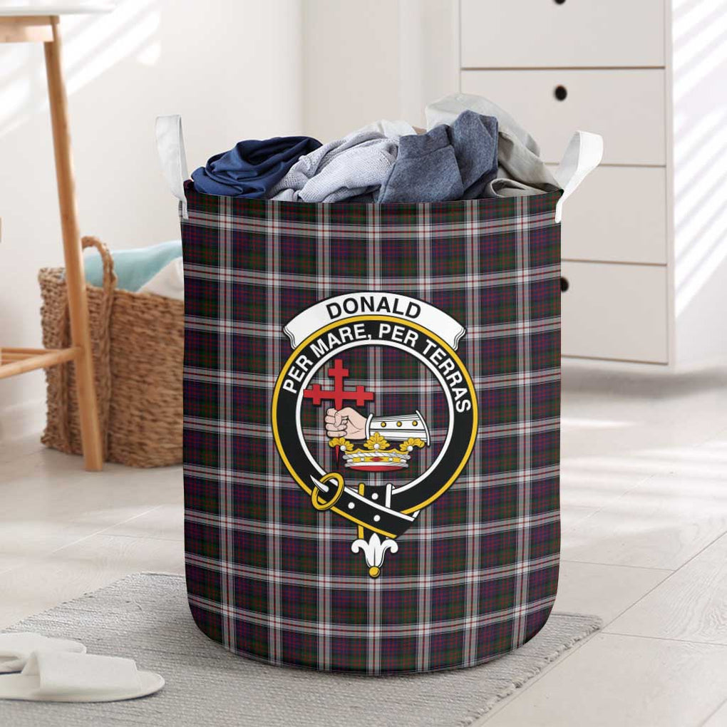 Donald Dress Tartan Laundry Basket with Family Crest One Size - Tartanvibesclothing Shop