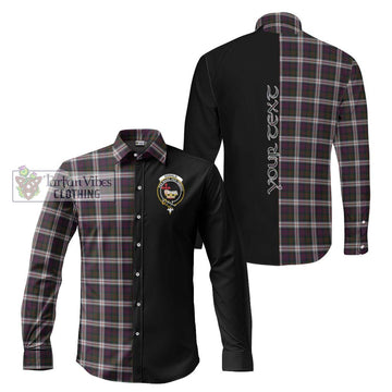 Donald Dress Tartan Long Sleeve Button Shirt with Family Crest and Half Of Me Style