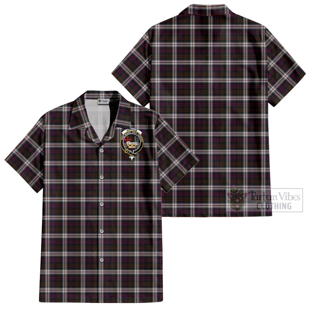 Donald Dress Tartan Cotton Hawaiian Shirt with Family Crest Kid - Tartan Vibes Clothing