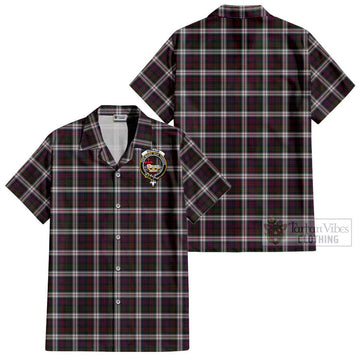 Donald Dress Tartan Cotton Hawaiian Shirt with Family Crest