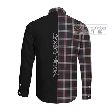 Donald Dress Tartan Long Sleeve Button Shirt with Family Crest and Half Of Me Style