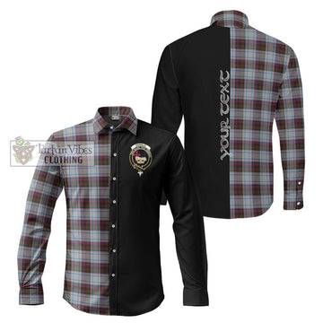 Donald Dress Ancient Tartan Long Sleeve Button Shirt with Family Crest and Half Of Me Style