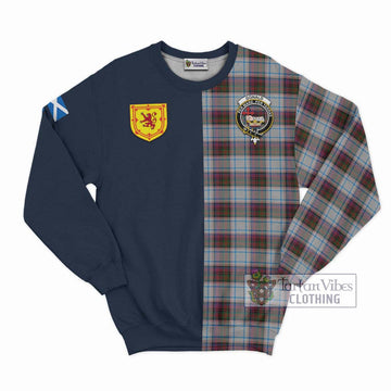 Donald Dress Ancient Tartan Sweatshirt Alba with Scottish Lion Royal Arm Half Style