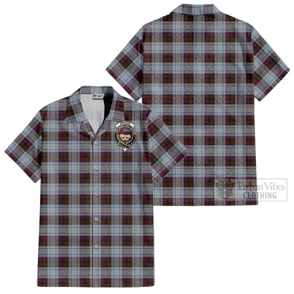 Donald Dress Ancient Tartan Cotton Hawaiian Shirt with Family Crest Kid - Tartan Vibes Clothing