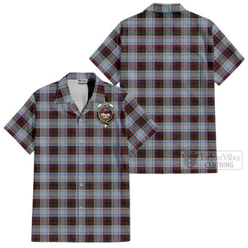 Donald Dress Ancient Tartan Cotton Hawaiian Shirt with Family Crest