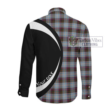 Donald Dress Ancient Tartan Long Sleeve Button Up with Family Crest Circle Style