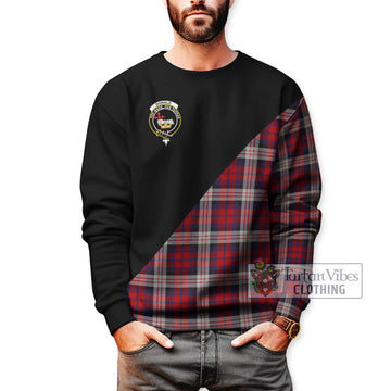 Donald Dress Irish Tartan Sweatshirt with Family Crest and Military Logo Style