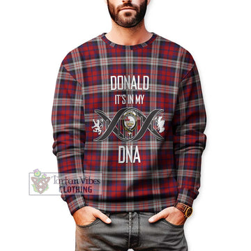 Donald Dress Irish Tartan Sweatshirt with Family Crest DNA In Me Style