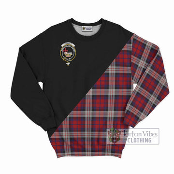 Donald Dress Irish Tartan Sweatshirt with Family Crest and Military Logo Style