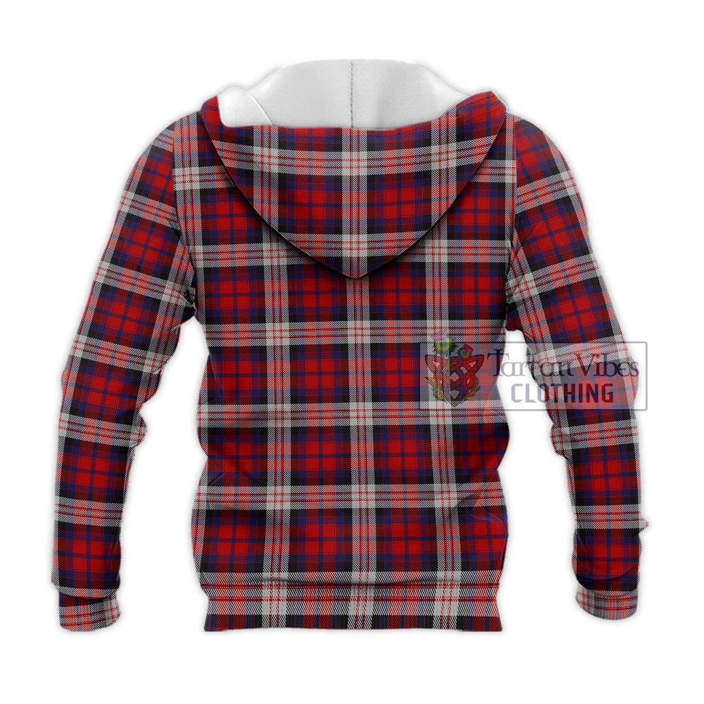 Tartan Vibes Clothing Donald Dress Irish Tartan Knitted Hoodie with Family Crest DNA In Me Style