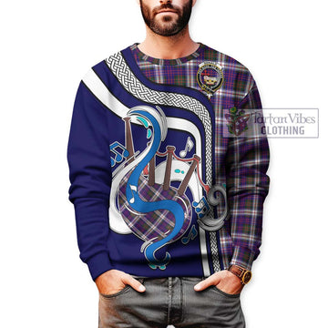 Donald Dress Modern Tartan Sweatshirt with Epic Bagpipe Style