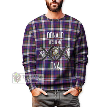 Donald Dress Modern Tartan Sweatshirt with Family Crest DNA In Me Style