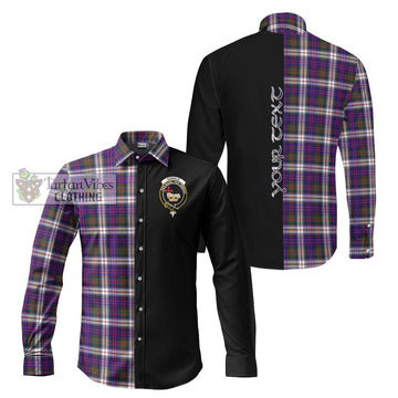 Donald Dress Modern Tartan Long Sleeve Button Shirt with Family Crest and Half Of Me Style