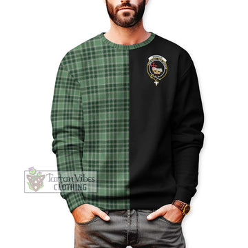 Donald Lord of the Isles Hunting Tartan Sweatshirt with Family Crest and Half Of Me Style