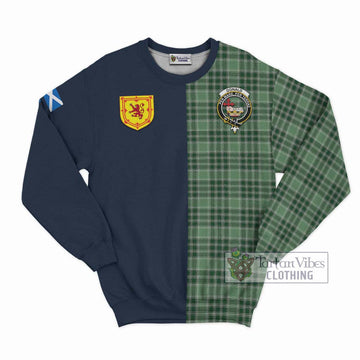 Donald Lord of the Isles Hunting Tartan Sweatshirt Alba with Scottish Lion Royal Arm Half Style