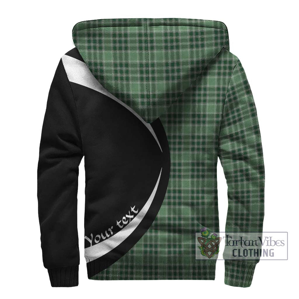 Donald Lord of the Isles Hunting Tartan Sherpa Hoodie with Family Crest Circle Style - Tartan Vibes Clothing