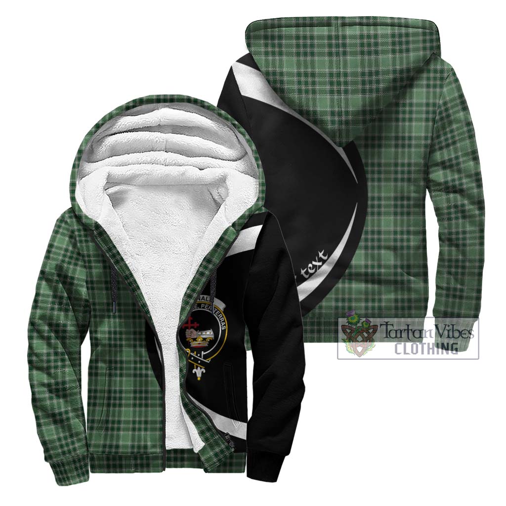 Donald Lord of the Isles Hunting Tartan Sherpa Hoodie with Family Crest Circle Style Unisex - Tartan Vibes Clothing