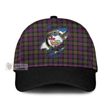 Donald Modern Tartan Classic Cap with Family Crest In Me Style