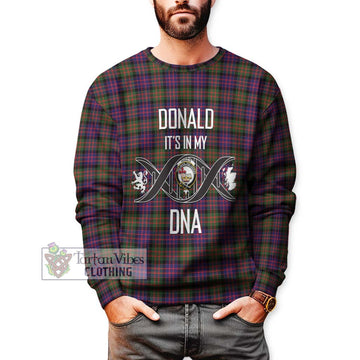 Donald Modern Tartan Sweatshirt with Family Crest DNA In Me Style