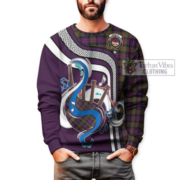 Donald Modern Tartan Sweatshirt with Epic Bagpipe Style