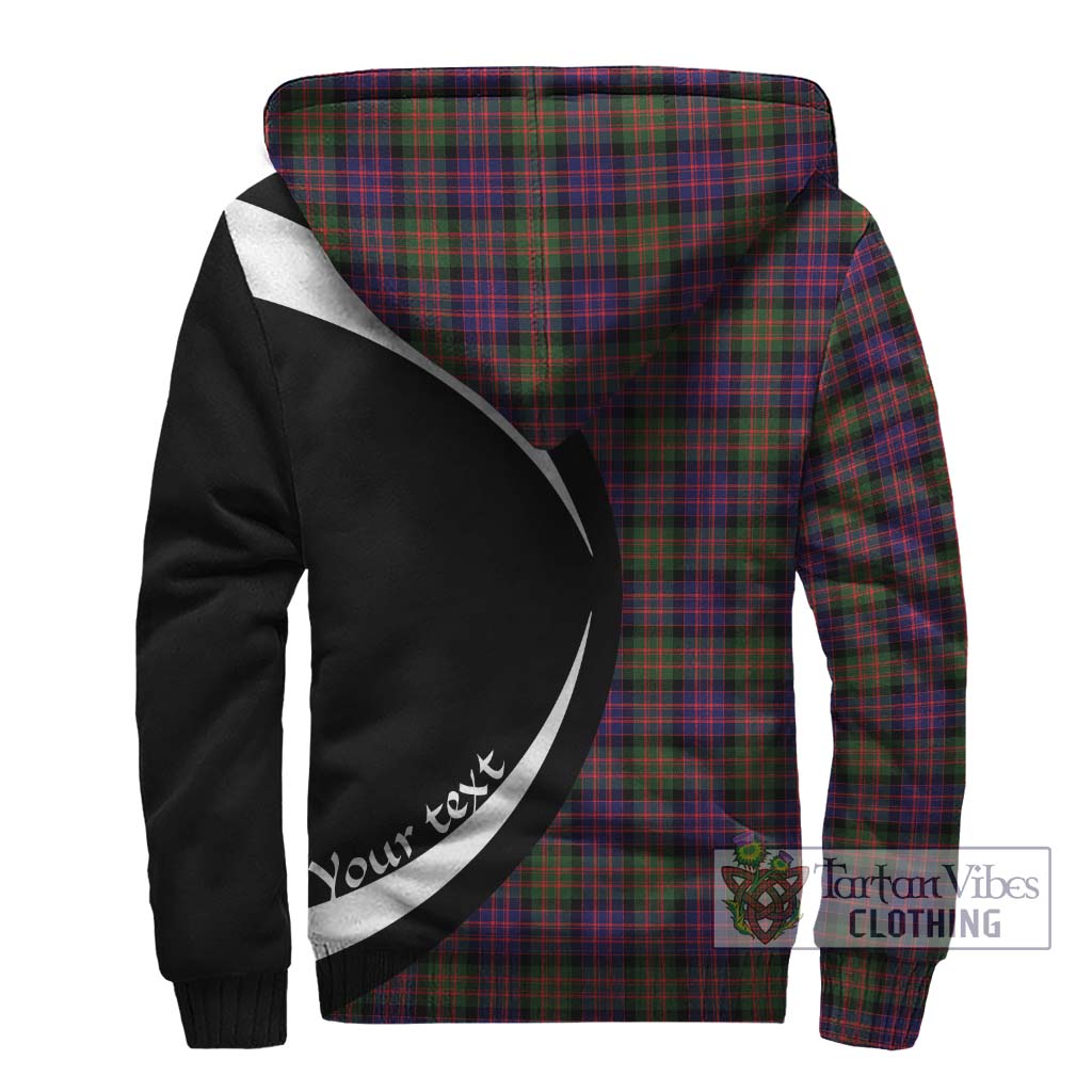 Donald Modern Tartan Sherpa Hoodie with Family Crest Circle Style - Tartan Vibes Clothing