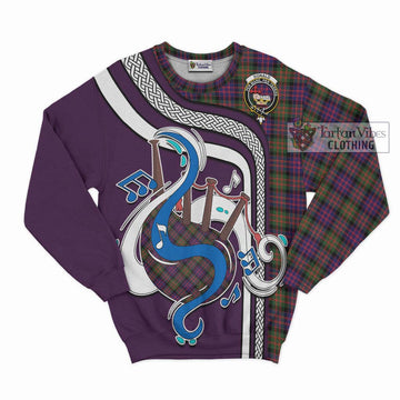 Donald Modern Tartan Sweatshirt with Epic Bagpipe Style