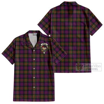 Donald Modern Tartan Cotton Hawaiian Shirt with Family Crest