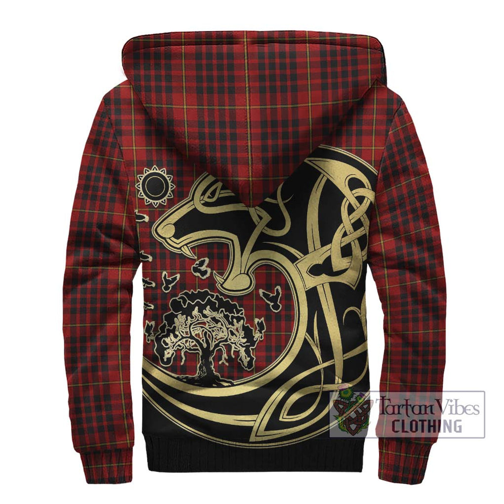 Donald of Ardnamurchan Tartan Sherpa Hoodie with Family Crest Celtic Wolf Style - Tartan Vibes Clothing