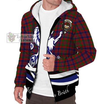 Donald of Boisdale Tartan Sherpa Hoodie with Alba Gu Brath Regal Lion Emblem