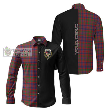 Donald of Boisdale Tartan Long Sleeve Button Shirt with Family Crest and Half Of Me Style