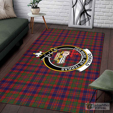Donald of Boisdale Tartan Area Rug with Family Crest