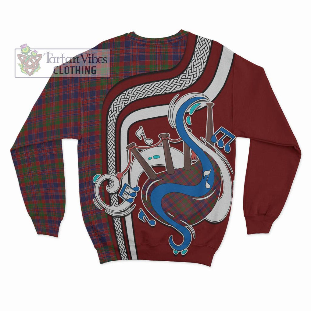 Donald of Boisdale Tartan Sweatshirt with Epic Bagpipe Style - Tartanvibesclothing Shop