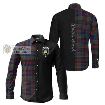 Donald of Clan Ranald Tartan Long Sleeve Button Shirt with Family Crest and Half Of Me Style