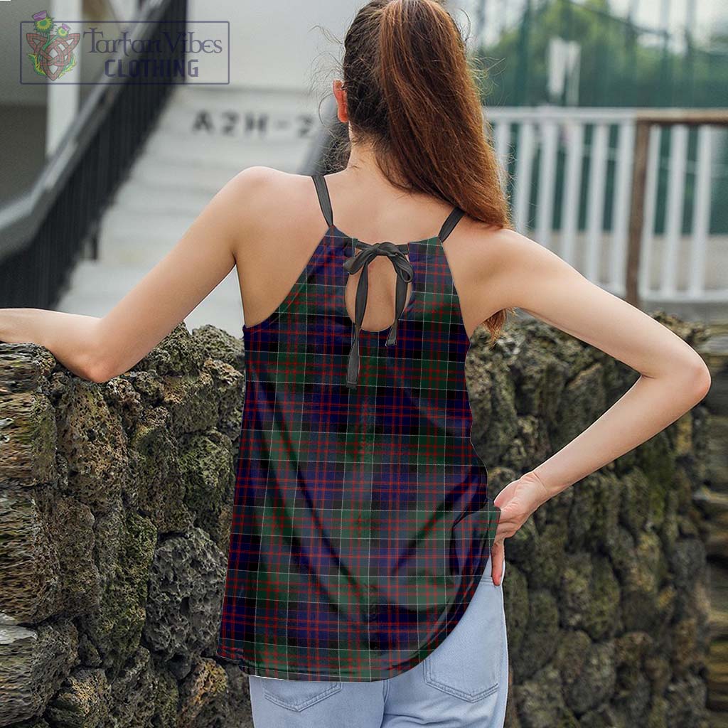 Tartan Vibes Clothing Donald of Clan Ranald Tartan Loose Halter Neck Camisole