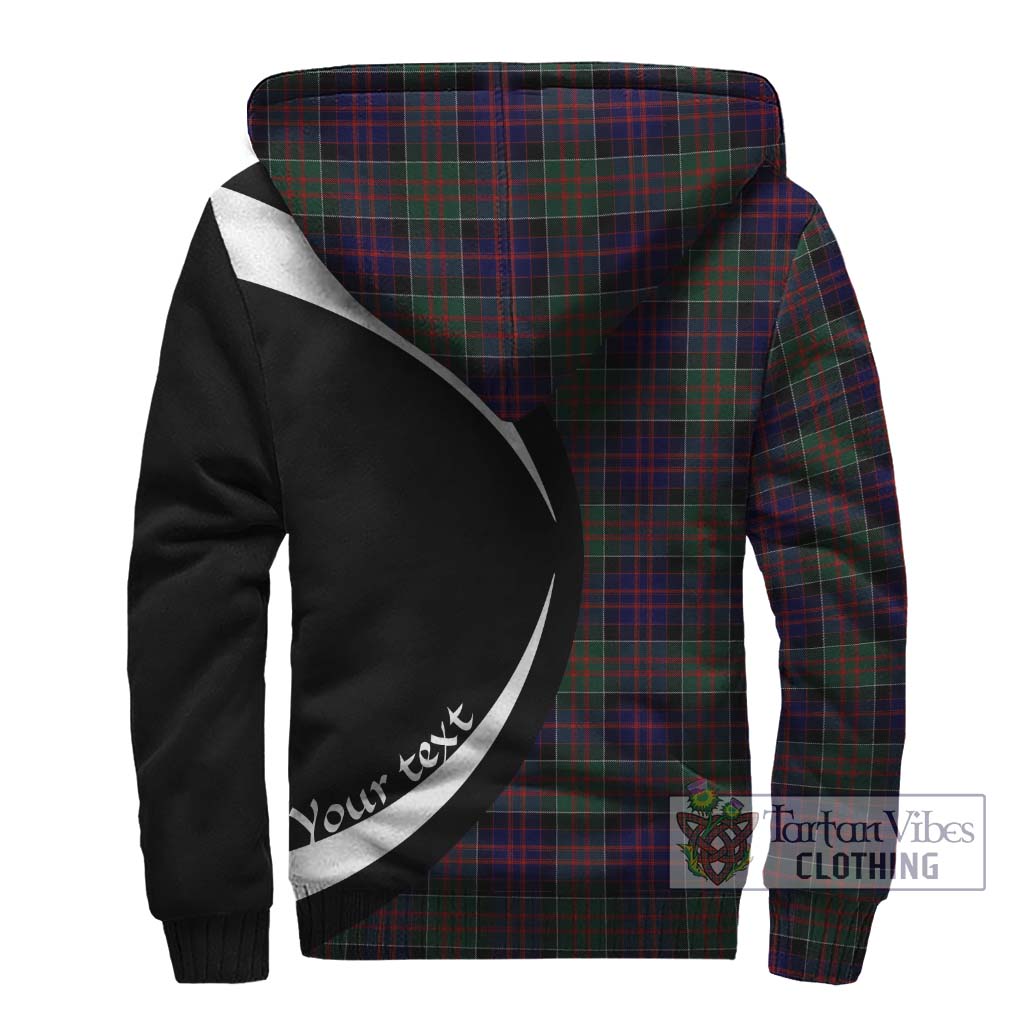 Donald of Clan Ranald Tartan Sherpa Hoodie with Family Crest Circle Style - Tartan Vibes Clothing