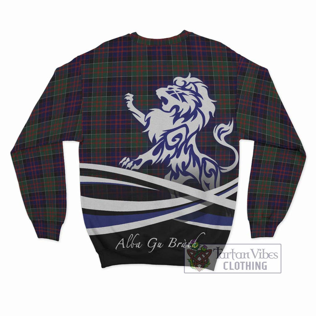 Donald of Clan Ranald Tartan Sweatshirt with Alba Gu Brath Regal Lion Emblem - Tartanvibesclothing Shop