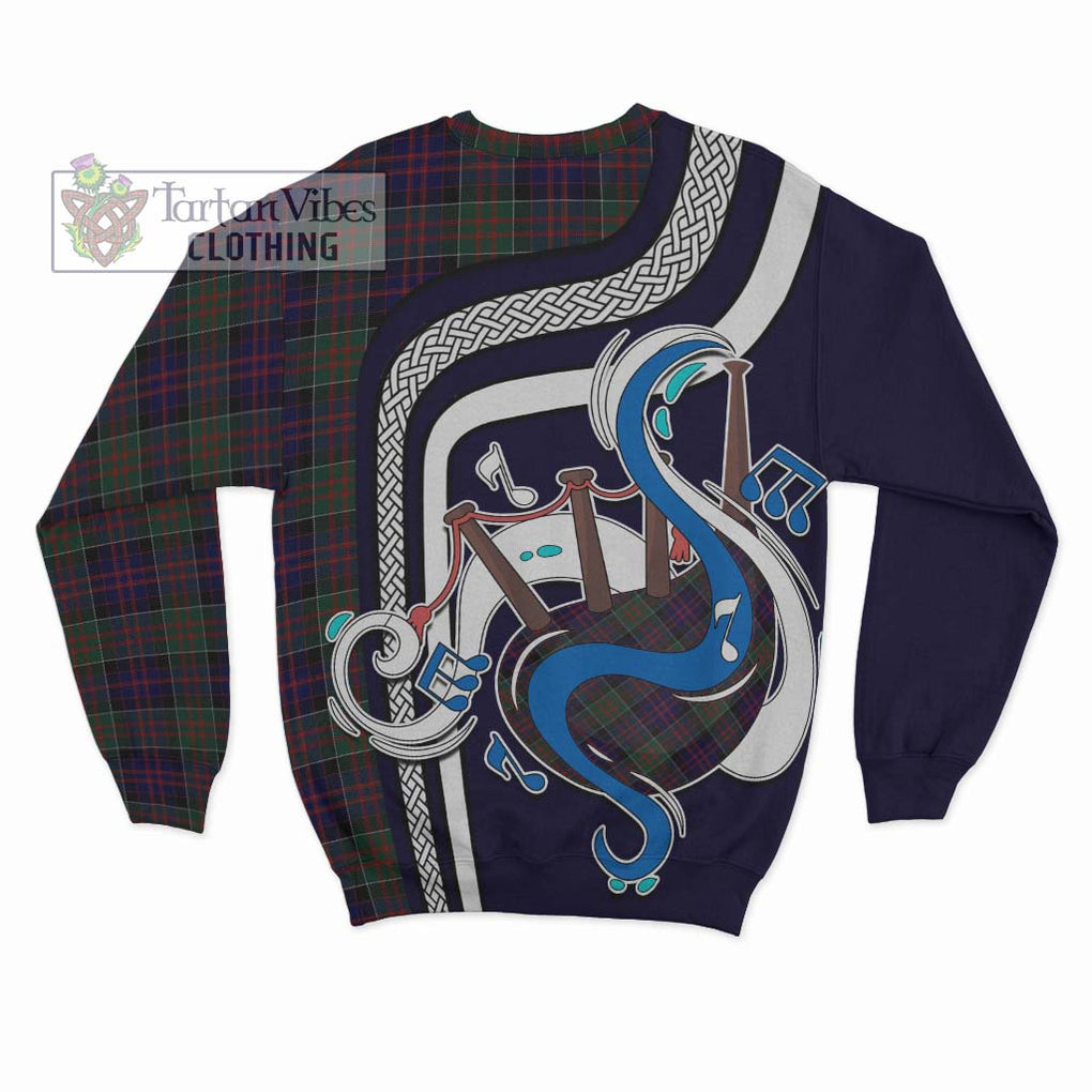 Donald of Clan Ranald Tartan Sweatshirt with Epic Bagpipe Style - Tartanvibesclothing Shop