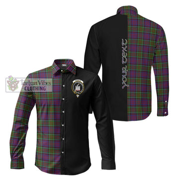 Donald of Clan Ranald Modern Tartan Long Sleeve Button Shirt with Family Crest and Half Of Me Style